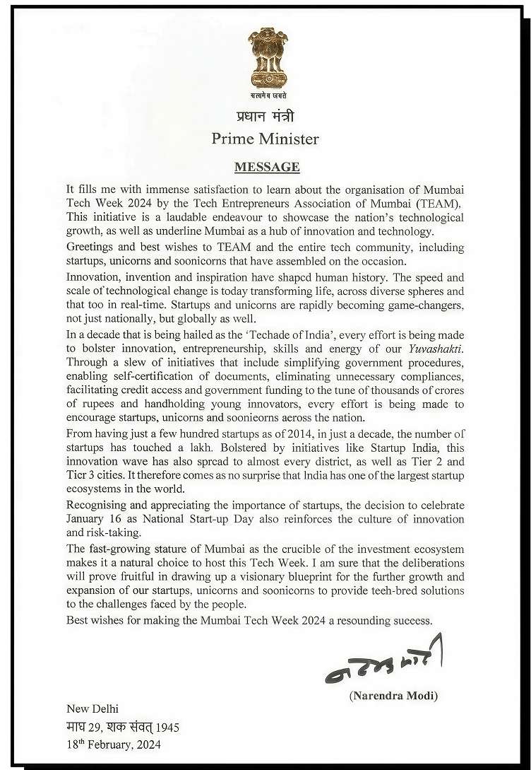 PM's Note